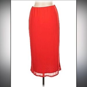AFRM Red Midi Skirt NWOT